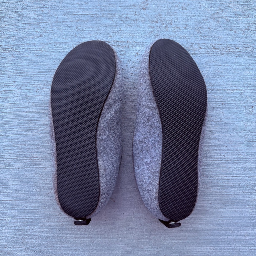 Mahabis Classic Wool Felt Indoor Outdoor Slippers Gray EU38 US 7.5 - Picture 3 of 10